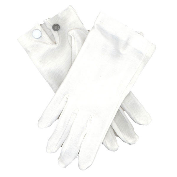 Vanguard Gloves: Snap Wrist Gloves - White Cotton (5900490)