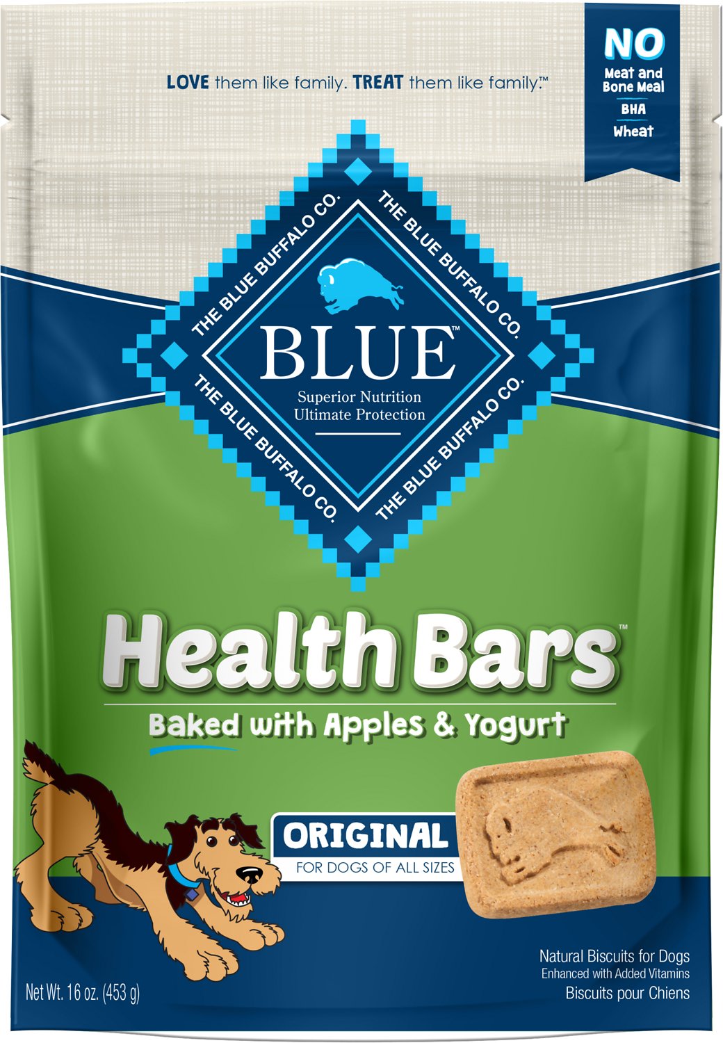 Blue Buffalo Health Bars Baked With Apples and Yogurt Dog Treats 16 ShopCGX