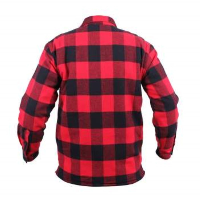 Rothco Mens Extra Heavyweight Buffalo Plaid Sherpa Lined Flannel Shirt - Size S - XL