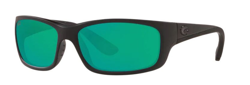 Costa Del Mar Mens Jose Blackout Frame - Green Mirror 580 Plastic Lens - Polarized Sunglasses