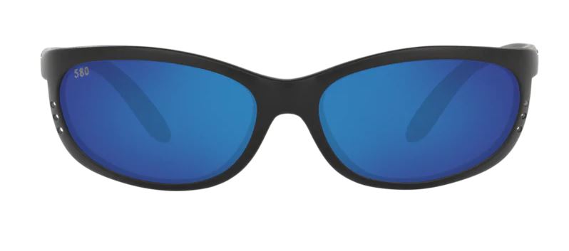 Costa Del Mar DIEGO Sunglasses – Matte Black Frame / Blue Mirrored Polarized 580P Lenses – Men's