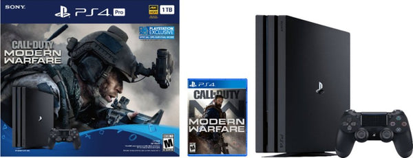 Sony PlayStation 4 Pro 1TB Call of Duty Modern Warfare Console Bundle - Jet Black