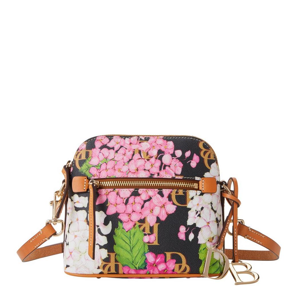 Dooney & Bourke Hydrangea Monogram Domed Crossbody Handbag