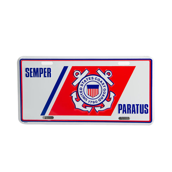 Coast Guard License Plate - Semper Paratus