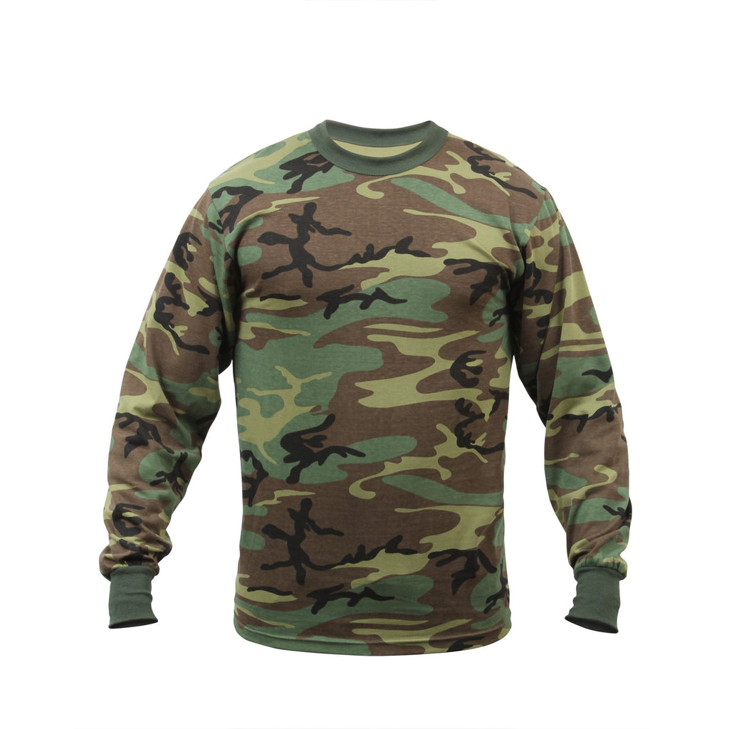 American Men's RealTree Multicam Long Sleeve T-Shirt, Tactical Military Camo, Regular Fit