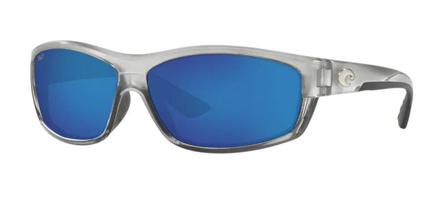 Costa Del Mar Mens Saltbreak Silver Frame - Blue Mirror 580 Plastic Lens - Polarized Sunglasses