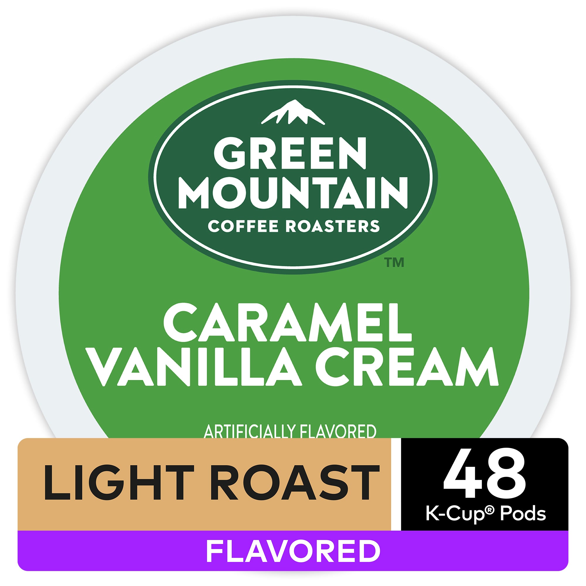 Keurig Green Mountain Coffee Roasters Caramel Vanilla Cream Light Roast Coffee K-Cup Pods - 48 Count