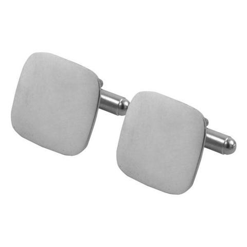 Vanguard Cuff Links: Plain Satin Silver (6309900)