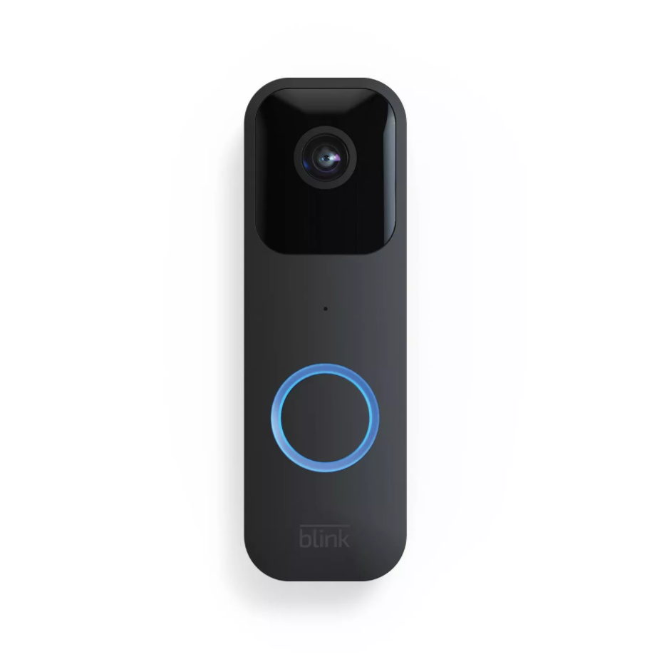 Blink Smart Wi-Fi Video Doorbell – Wireless Battery Or Wired, Works With Amazon Alexa – Black/White