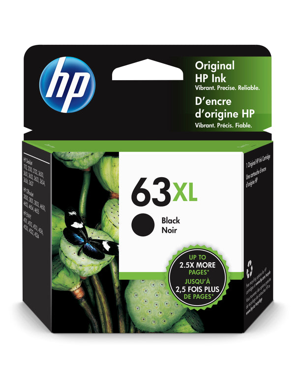 HP 63XL High Yield Black Original Ink Cartridge