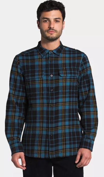The North Face Mens Arroyo Flannel Long Sleeve Button Down Shirt