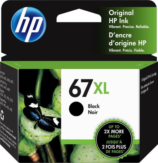 HP 67XL High-Yield Ink Cartridge - Black