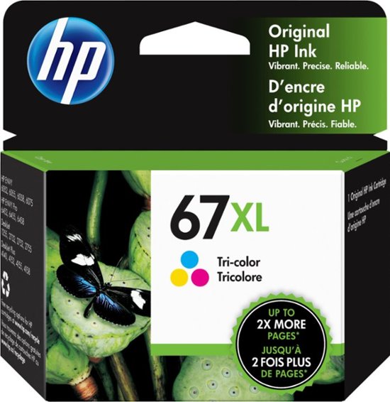 HP 67XL High-Yield Ink Cartridge - Tri-Color