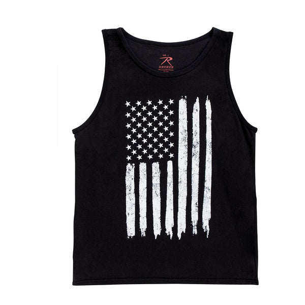 Rothco Mens Distressed U.S. Flag Tank Top - Size 2XL