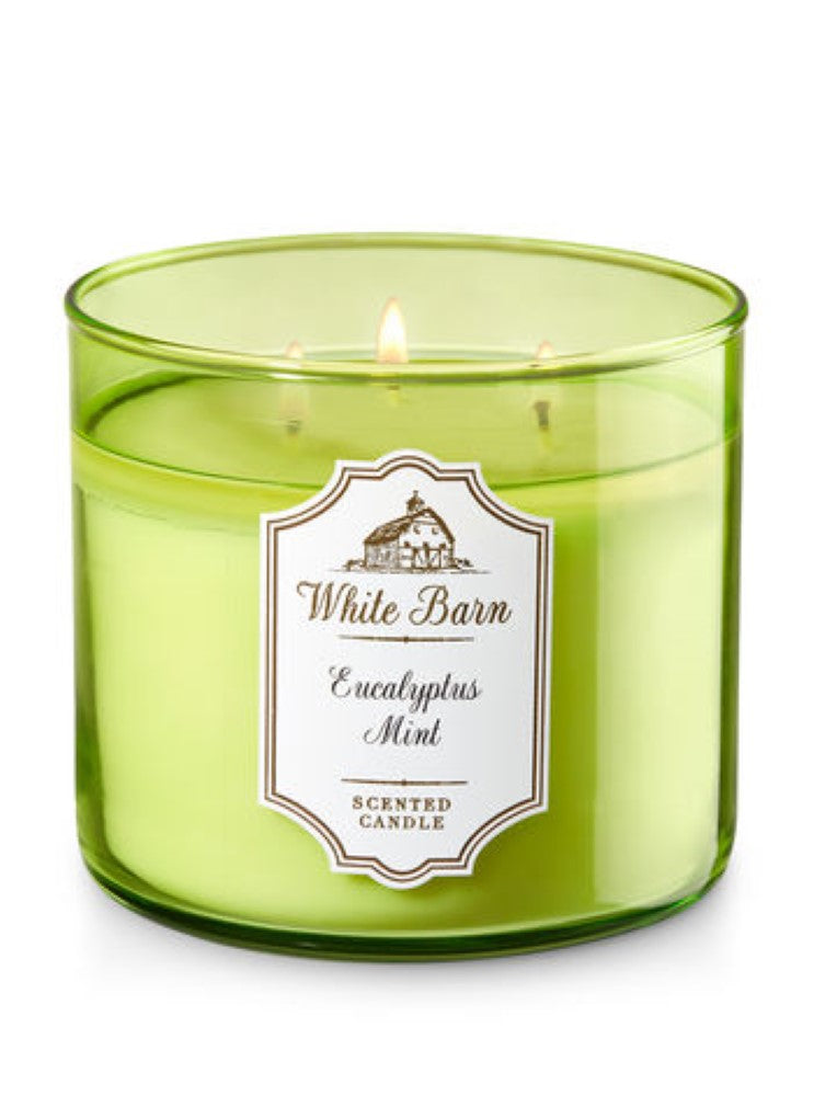 Bath & Body Works 3-Wick Candle - Eucalyptus Mint