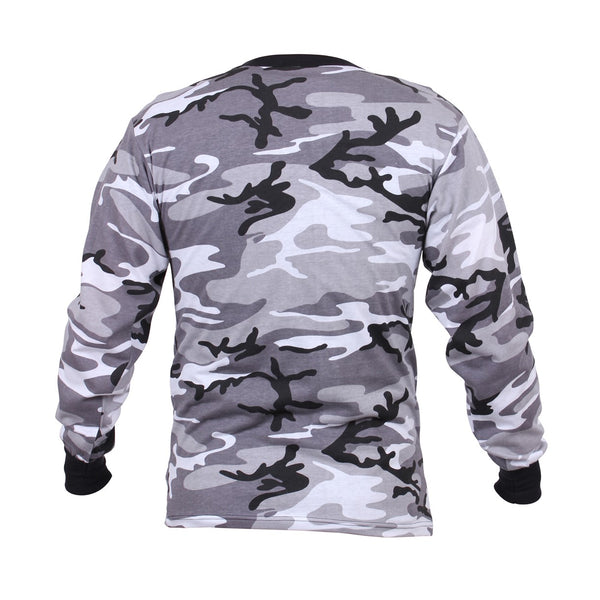 Rothco Mens Colored Camo Long Sleeve T-Shirt