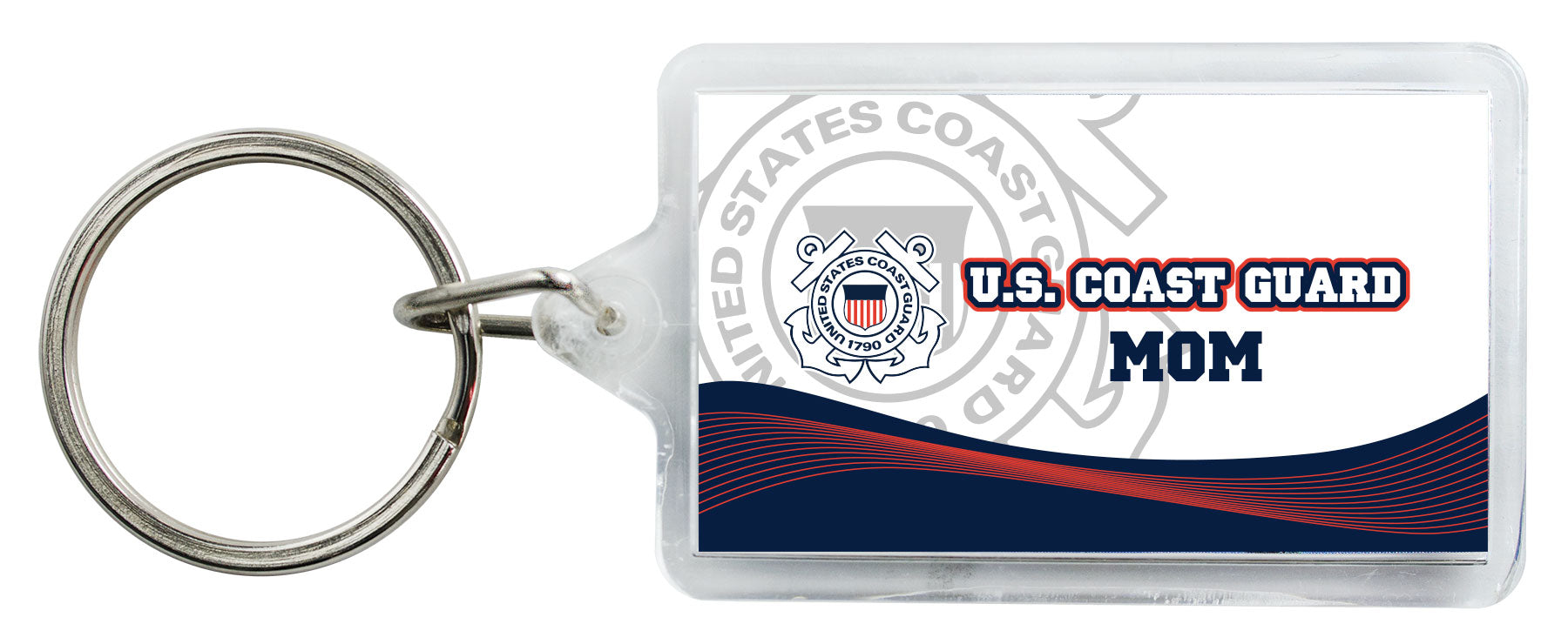 Coast Guard Keychain - Mom