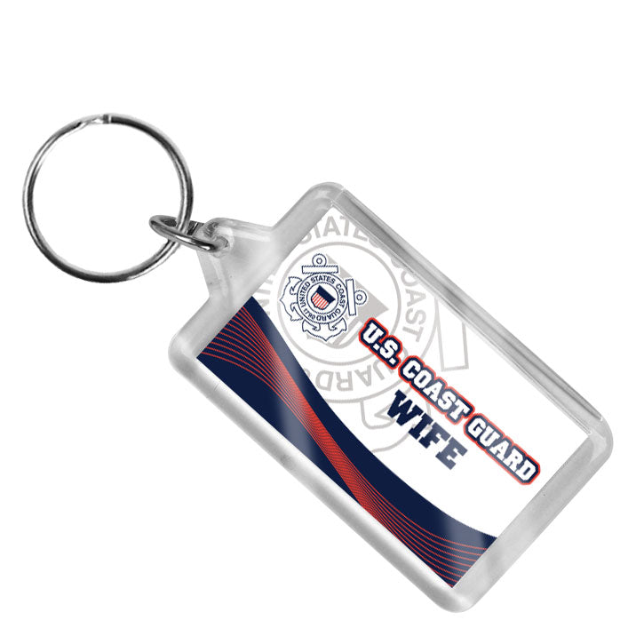 Coast Guard Keychain - Wife