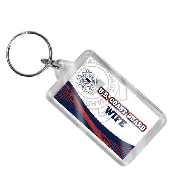 Coast Guard Keychain - Wife