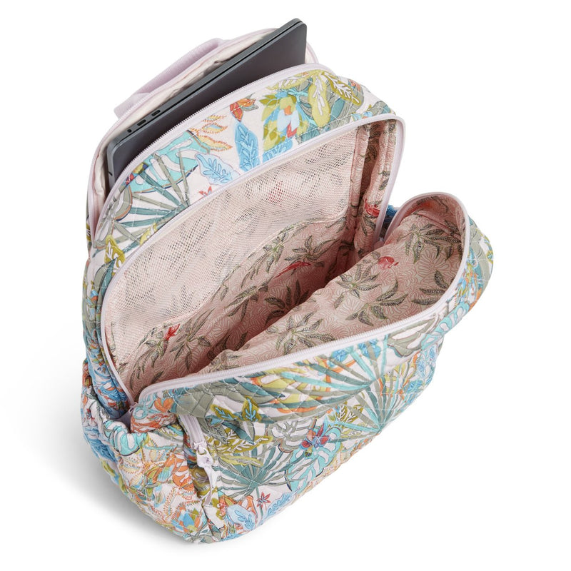 vera bradley reactive cooler backpack in rain forest canopy coral Vera Bradley Rain Forest Canopy Campus Backpack – ShopCGX