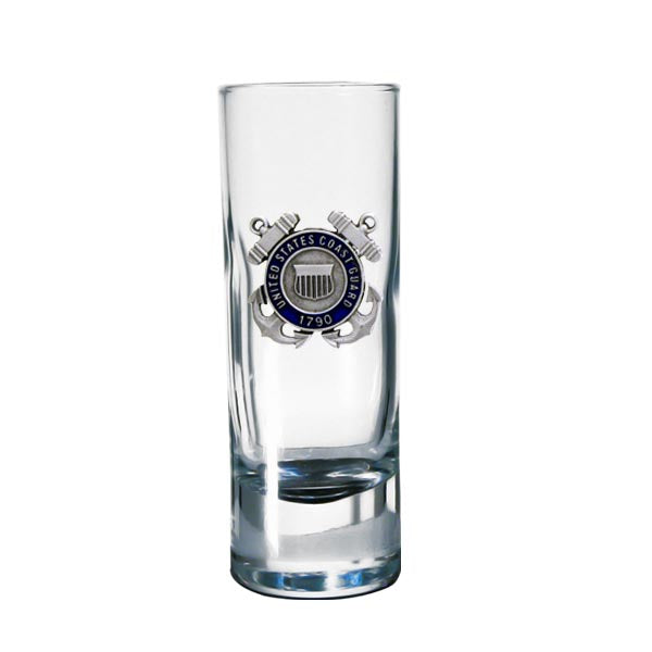 Coast Guard Sparta Pewter Shot Glass - Tall