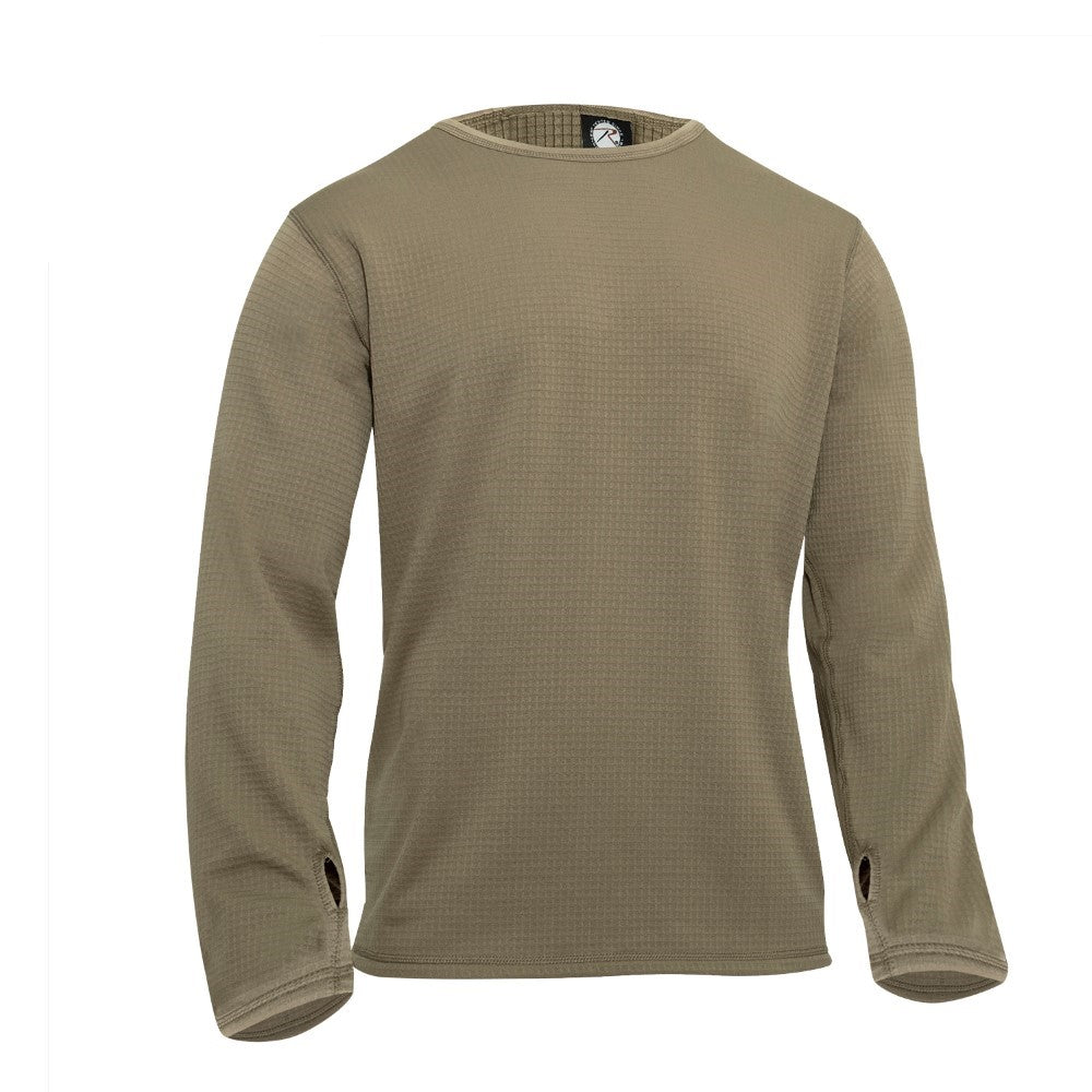 Rothco Mens Gen III Thermal Knit Crew Long Sleeve Top - Level II
