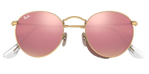 Ray-Ban Womens RB3447 Gold Frame Copper Flash Lens Polarized