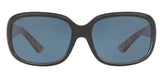 Costa Del Mar Gannet Shiny Black/Hibiscus Frame - Gray 580 Plastic Lens - Polarized Sunglasses