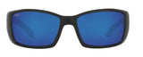 Costa Del Mar Mens Blackfin Matte Black Frame - Blue Mirror 580 Glass Lens - Polarized Sunglasses