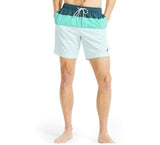 Nautica Mens Tri-Block Swim Trunks