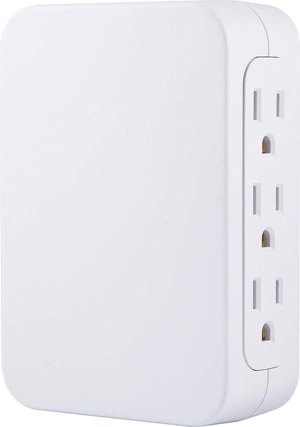 GE Pro 6-Outlet Side-Access Wall Adapter Surge Protector