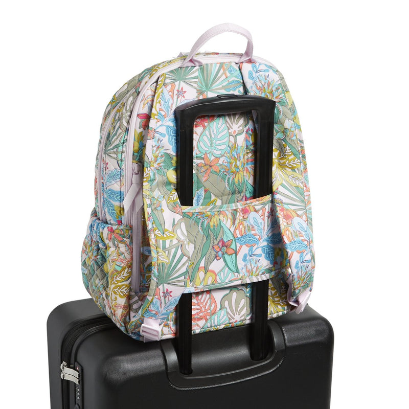 vera bradley reactive cooler backpack in rain forest canopy coral Vera Bradley Rain Forest Canopy Campus Backpack – ShopCGX