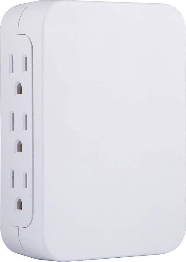 GE Pro 6-Outlet Side-Access Wall Adapter Surge Protector