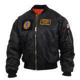 Rothco Mens MA-1 Flight Jacket with Patches - Size S - XL