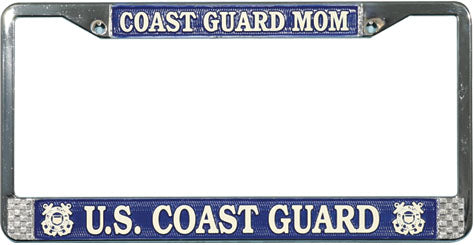 Coast Guard License Plate Frame - Mom