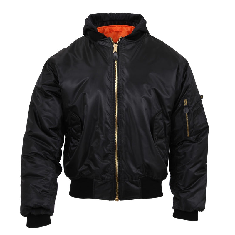 Rothco Mens Hooded MA-1 Flight Jacket - Size 3XL