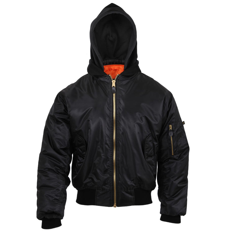 Rothco Mens Hooded MA-1 Flight Jacket - Size 3XL