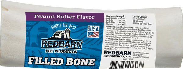 Redbarn Large Peanut Butter Filled Bones Dog Treats