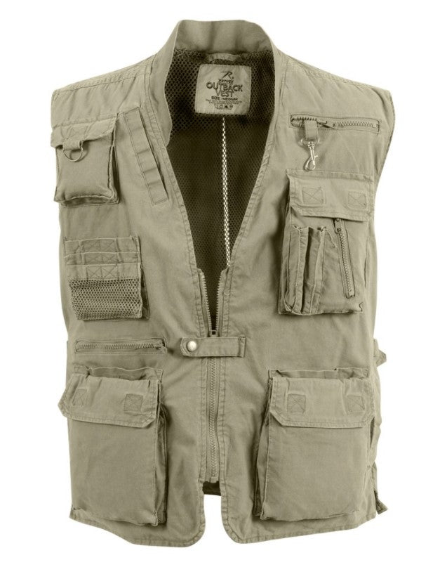 Rothco Mens Deluxe Safari Outback Vest - 2XL