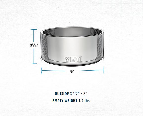 YETI Boomer 8 Dog Bowl