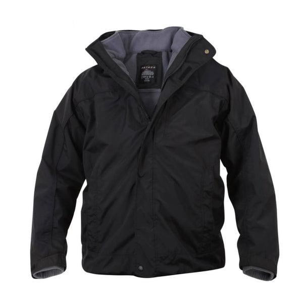 Rothco All Weather 3-In-1 Jacket Black - 3XL