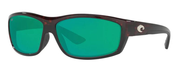 Costa Del Mar Mens Saltbreak Tortoise Frame - Green Mirror 580 Glass Lens - Polarized Sunglasses