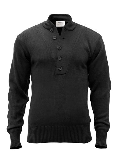 Rothco Mens G.I. Style 5-Button Acrylic Sweater - Size S - XL