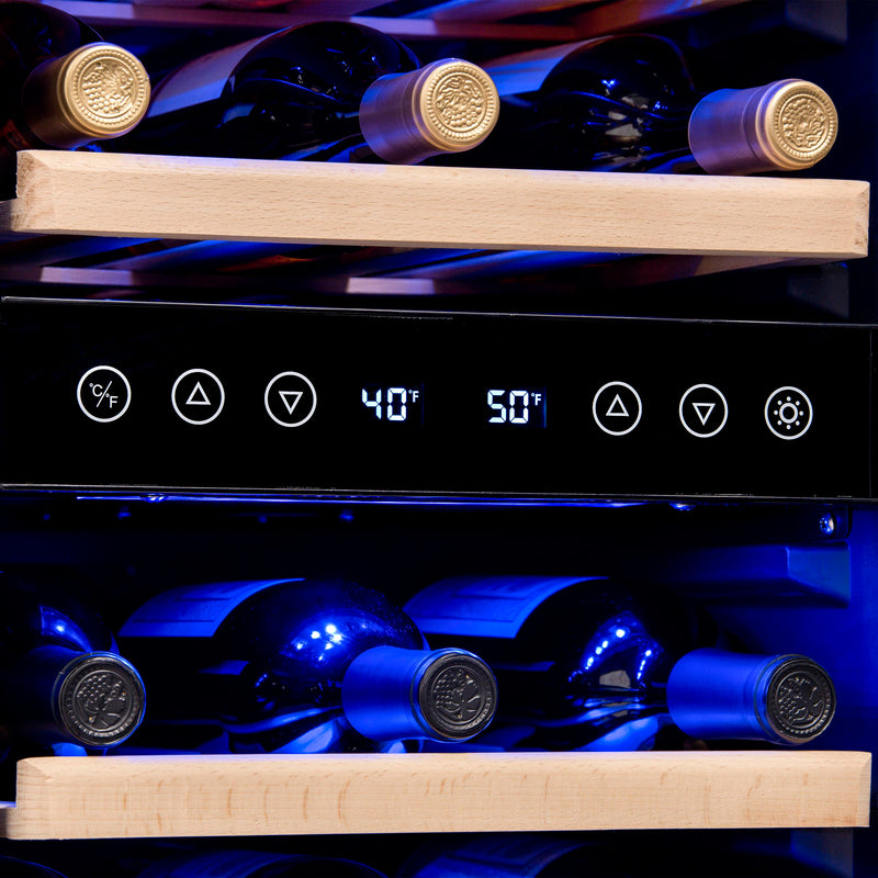 NewAir 29 Bottle Dual Zone Compressor Wine Cooler