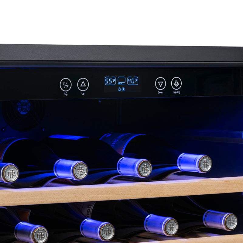 NewAir 52 Bottle Single Zone Built-In Compressor Wine Cooler