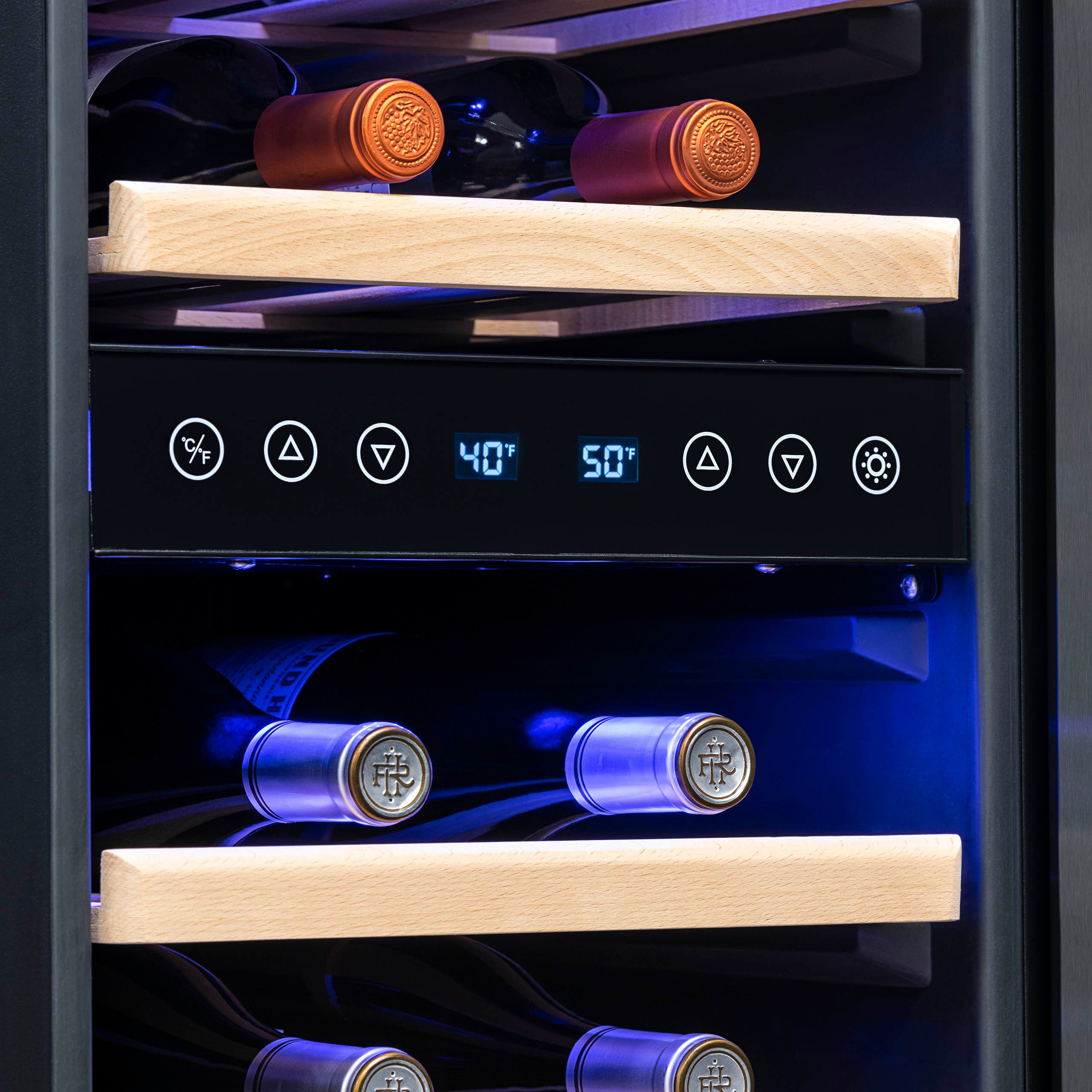 NewAir 15" Built In 29 Bottle Dual Zone Compressor Wine Cooler