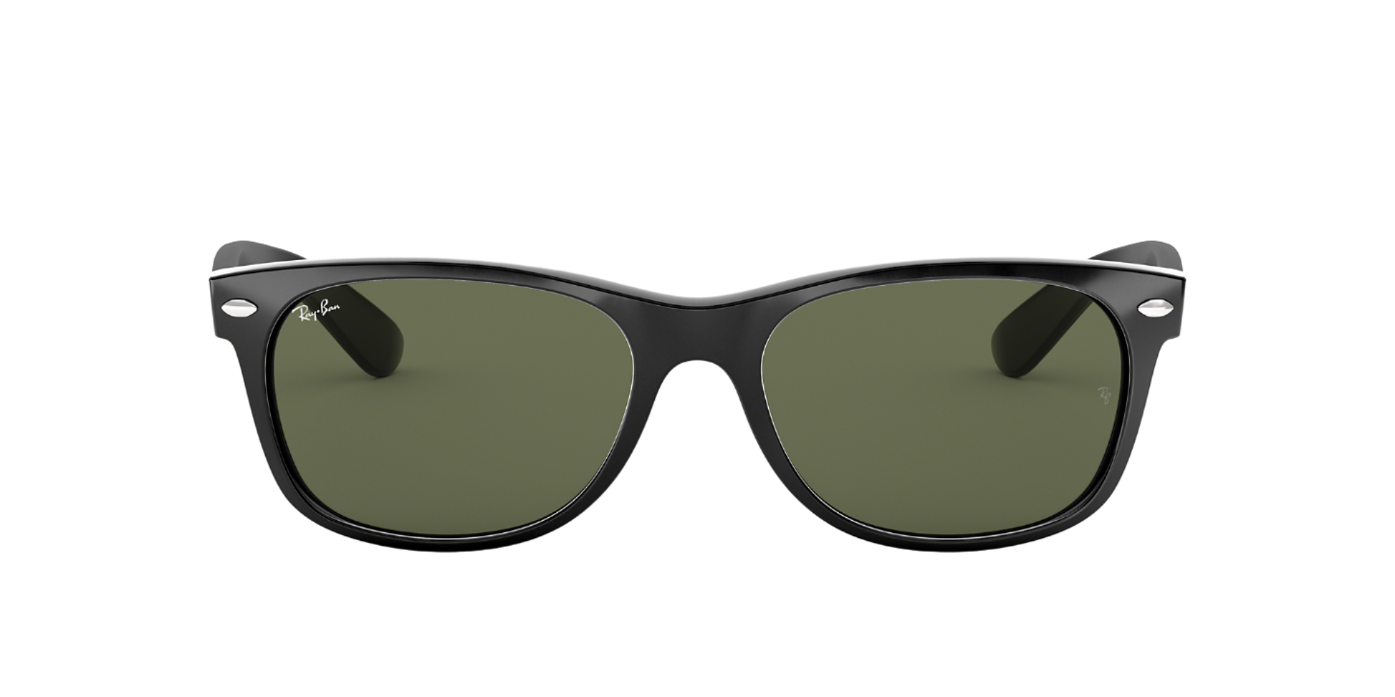 Ray Ban New Wayfarer Polarized Sunglasses Black Green ShopCGX