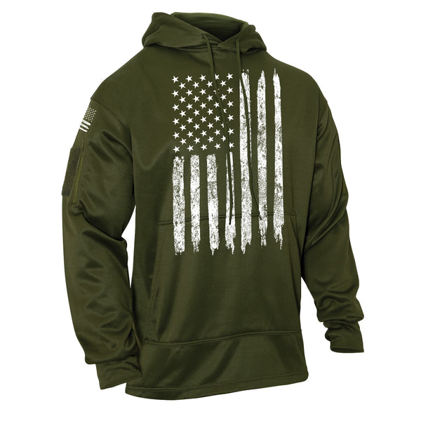 Rothco Mens U.S. Flag Concealed Carry Hoodie - Size 2XL