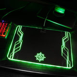 Enhance LED Gaming 7 Light Up Modes Hard Mouse Pad