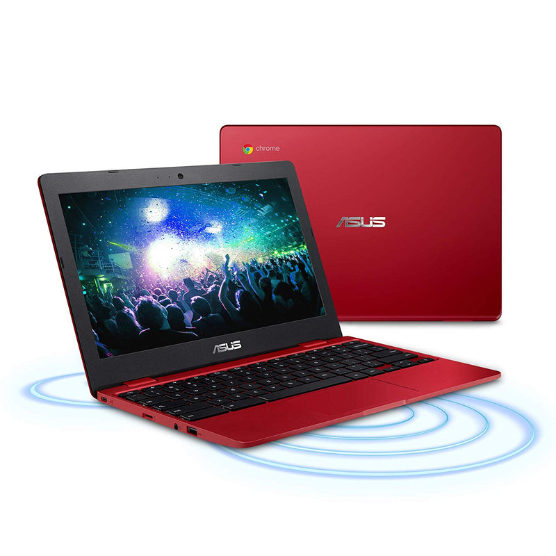 ASUS Red 11.6" Intel Celeron 4GB Memory 32GB eMMC Flash Memory Chromebook C223NA-DH02-RD